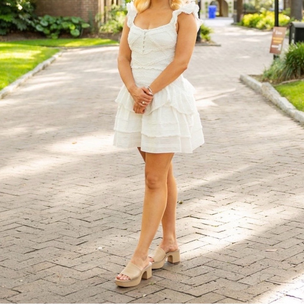LoveShackFancy Textured White Dress - Picture 5 of 5